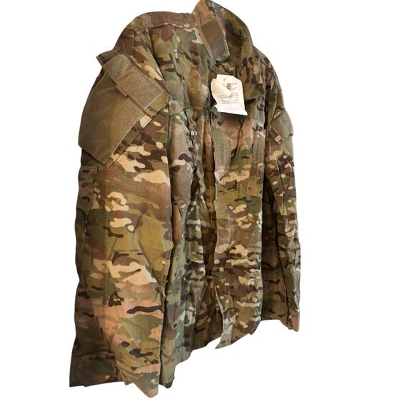 US ARMY Combat Uniform Coat Adult Medium Regular Camo Insect Repellent Jacket - Picture 2 of 5